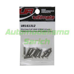 Tornillos avellanados 3x12mm (10u)