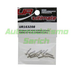 Tornillos cilíndricos 2x8mm (10u)