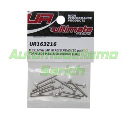 Tornillos cilíndricos 2x16mm (10u)