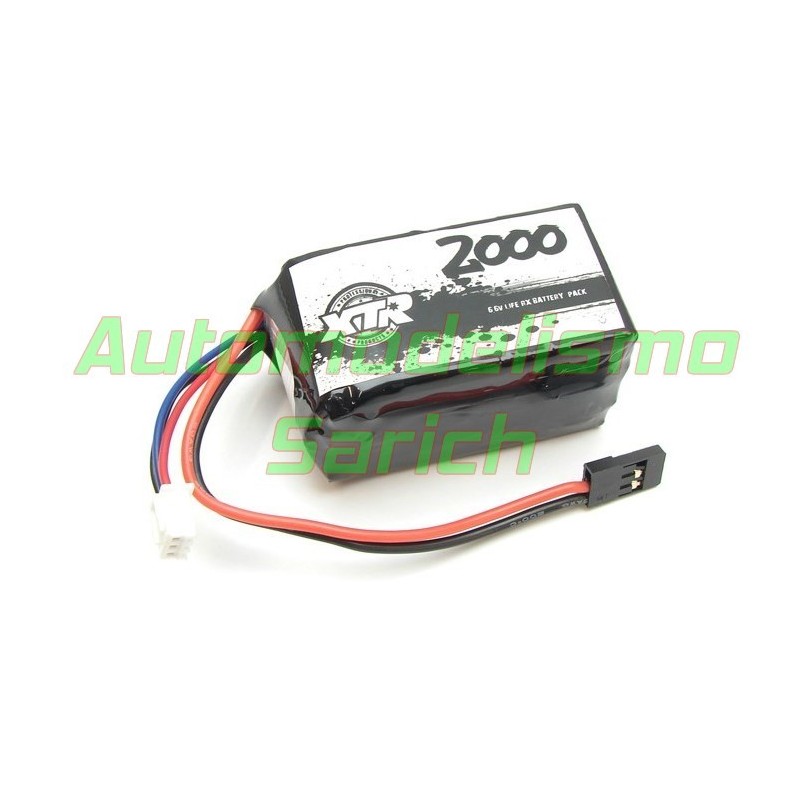 Batería cuadrada LiFe 2000mha 6.6V XTR Racing