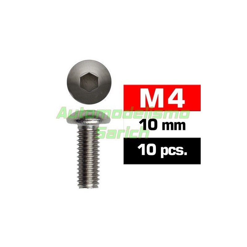 Tornillos de botón 4x10mm (10u)