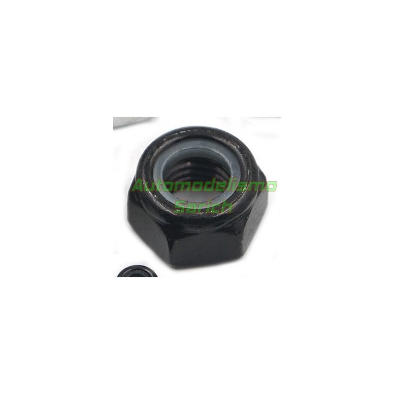 Tuercas autoblocantes M4 negras (10unid) Automodelismo Sarich