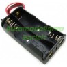 Porta pilas 2xAA sin conector Automodelismo Sarich