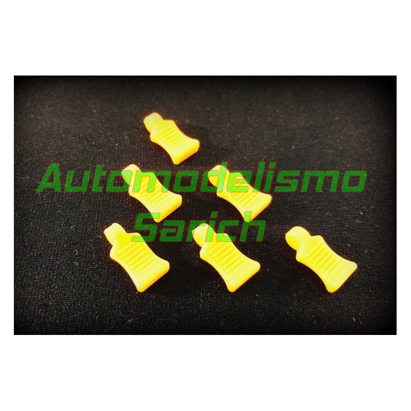 Tiradores de clips naranja neon (6unid.) Absima