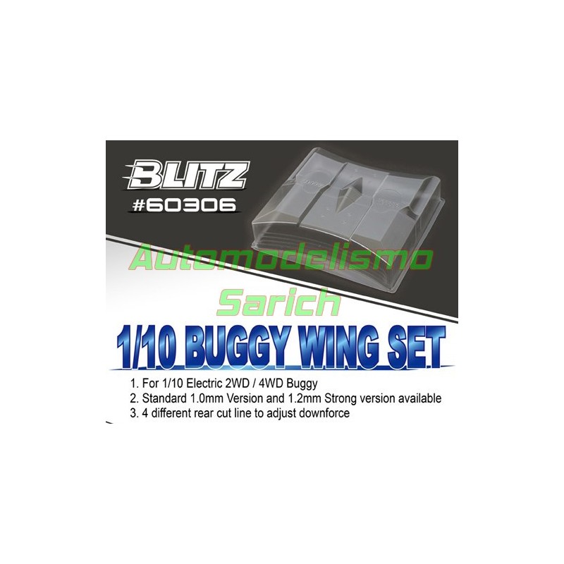 Alerones de lexan para buggy 1/10 de 1.2mm (2unid.) TITAN