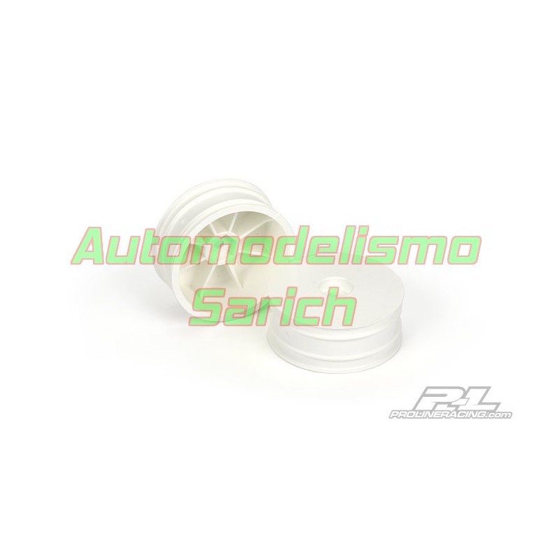 Llanta Velocity 1/10TT del. Blancas 2WD (2u)
