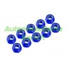 Tuerca autoblocante alum. M3 AZUL UR (10u)