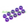 Tuerca autoblocante alum. M3 PURPURA UR (10u)