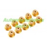 Tuerca autoblocante falged M3 DORADO UR (10u)