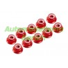 Tuerca autoblocante falged M4 ROJO UR (10u)