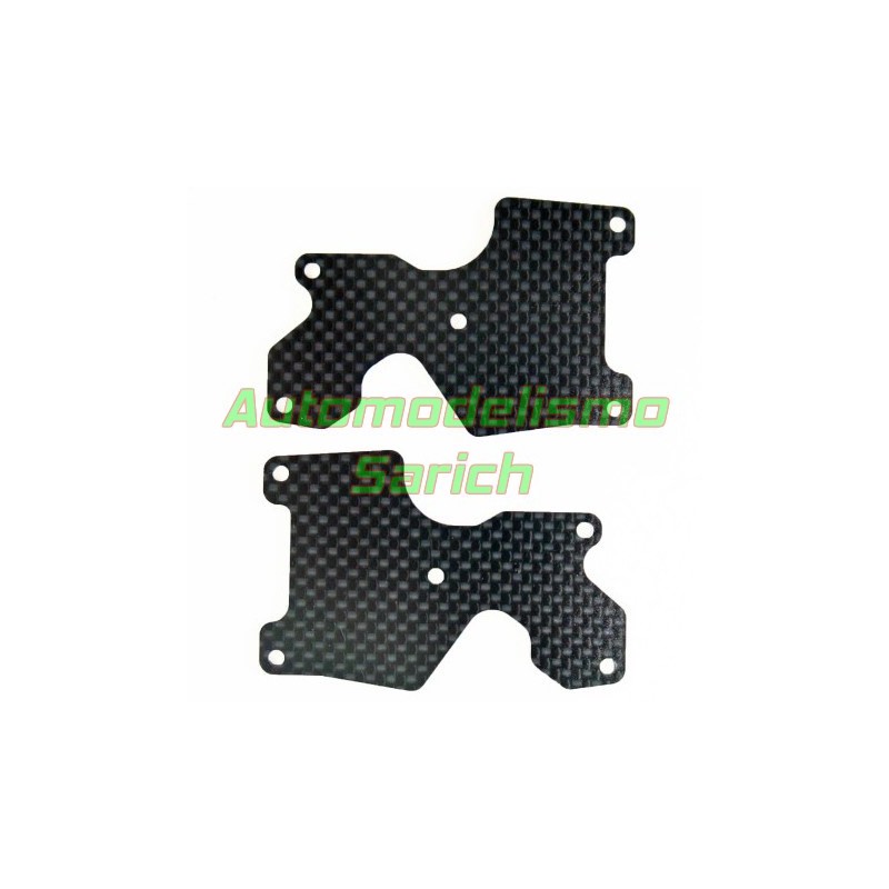 Placas carbono trapecios traseros 1mm MBX8R