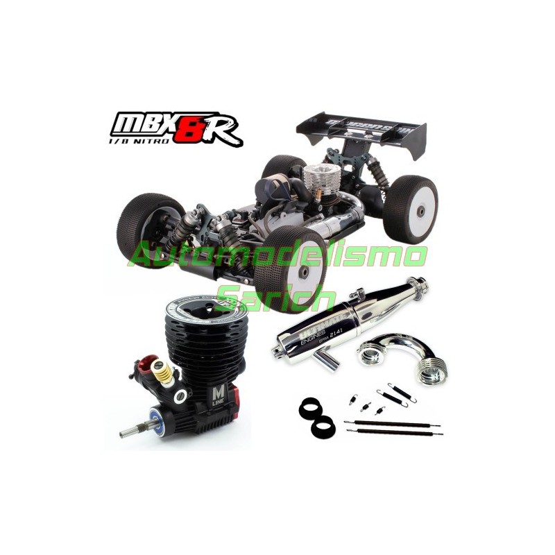 Mugen MBX8R NITRO + Motor MXS + Escape 2141