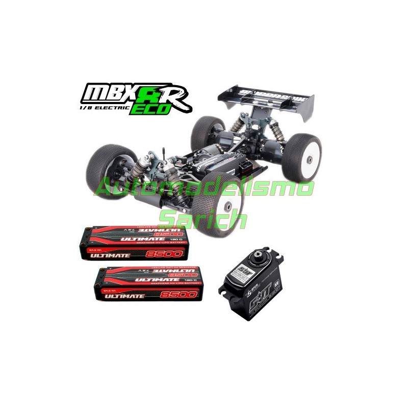 Mugen Buggy MBX8R ECO + 2 stick 8500mha + 1 SRT 9027