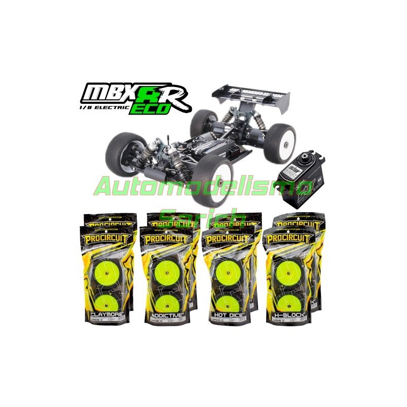 Mugen Buggy MBX8R ECO + 4 Sets Procircuit C2 + 1 SRT 9027